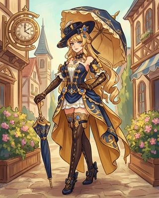 Navia Genshin Impact Character Art